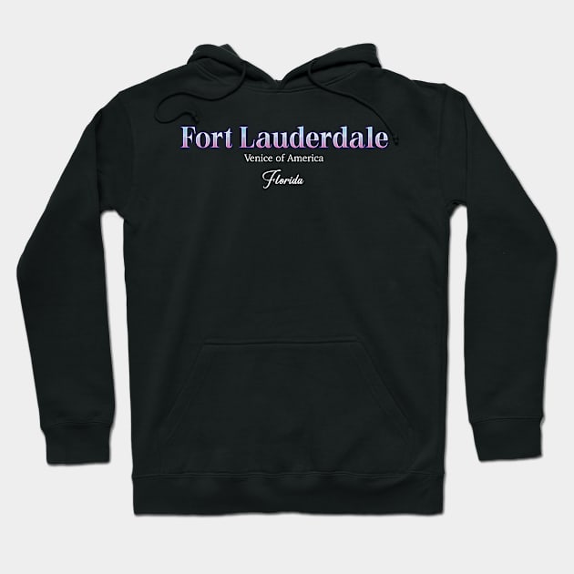 Fort lauderdale Venice Of America Hoodie by Zaemooky